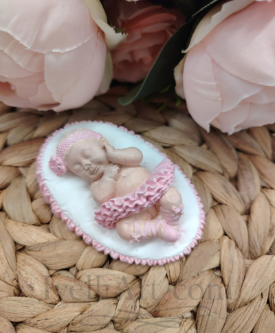 Бебе балерина подарък за гости в розово