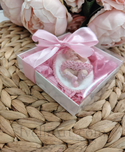 Бебе балерина подарък за гости в розово